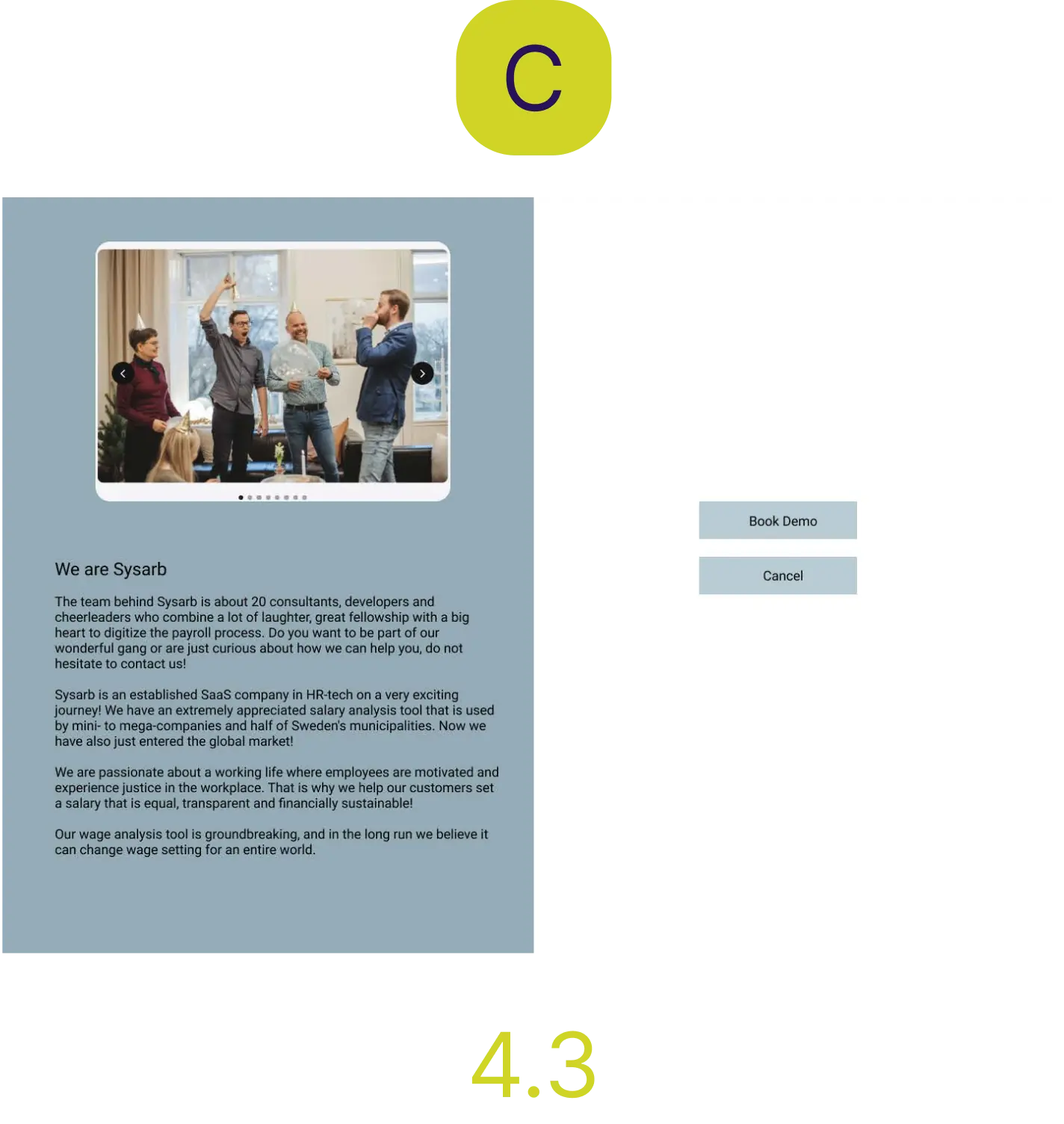 Sysarb content and layout C